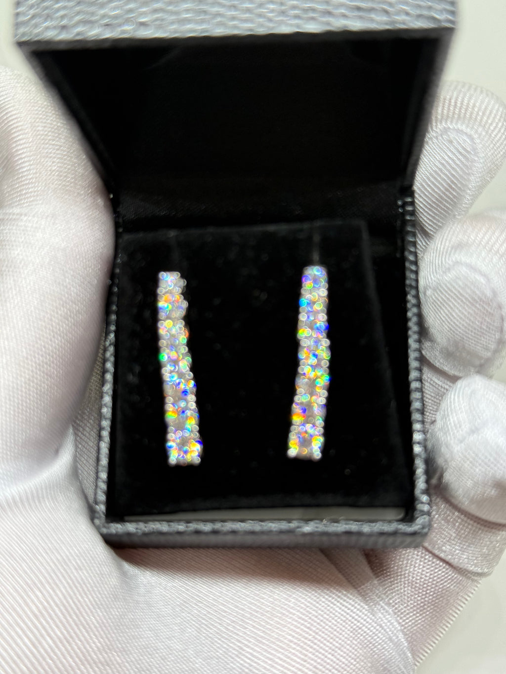 Orecchini tennis moissanite