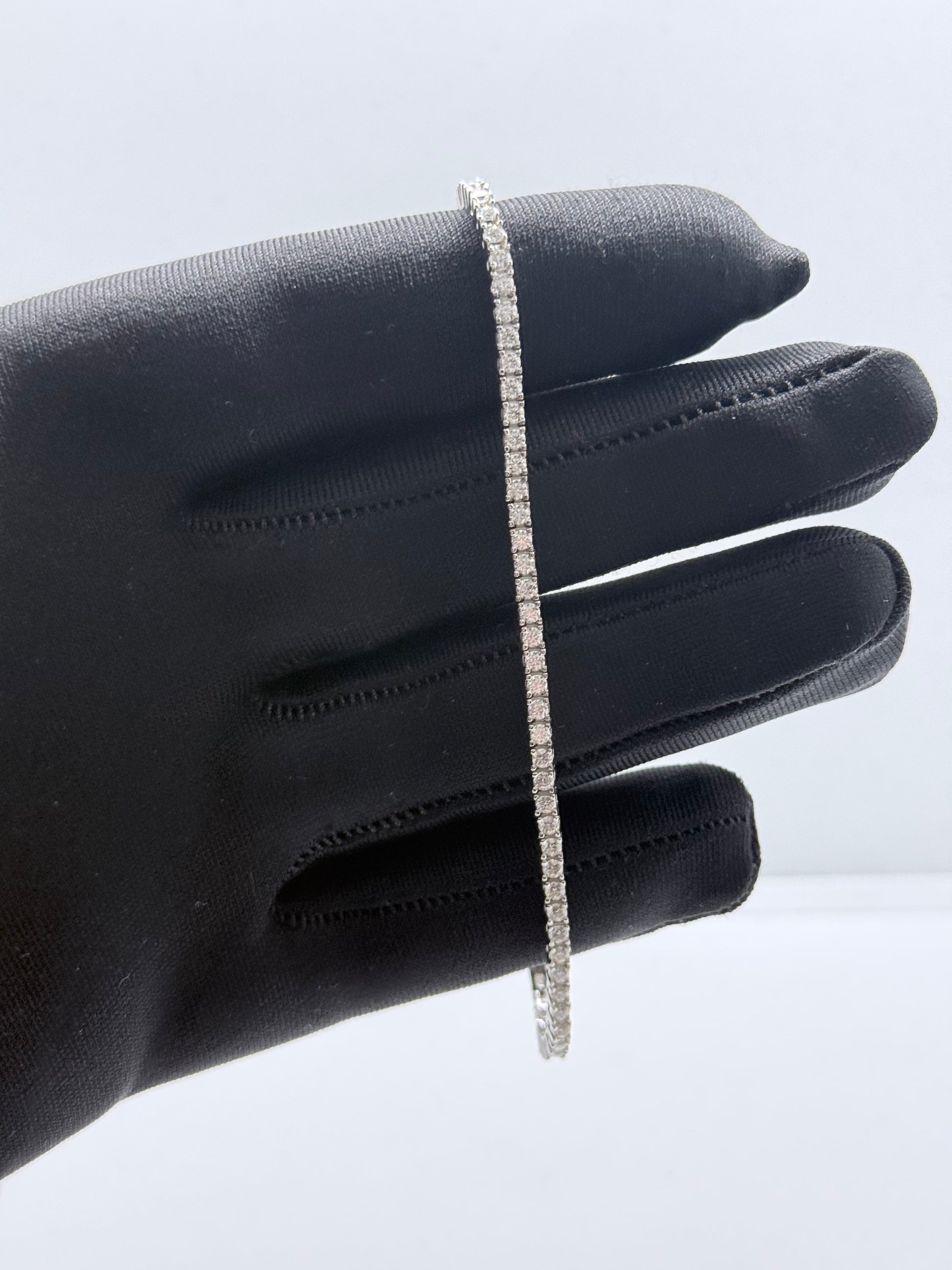Bracciale tennis moissanite 2mm