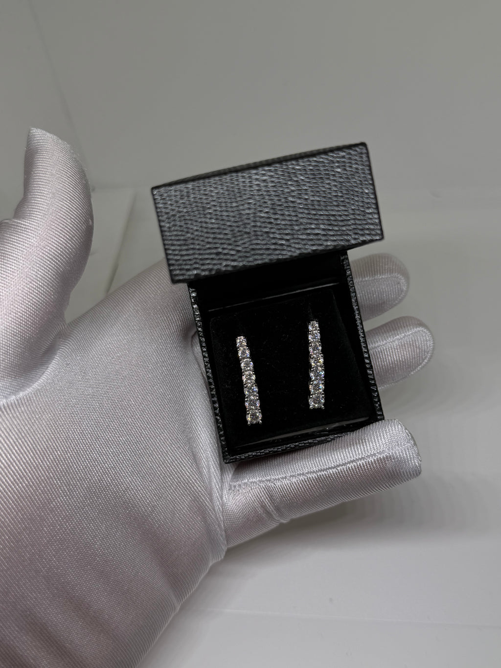 Orecchini tennis moissanite