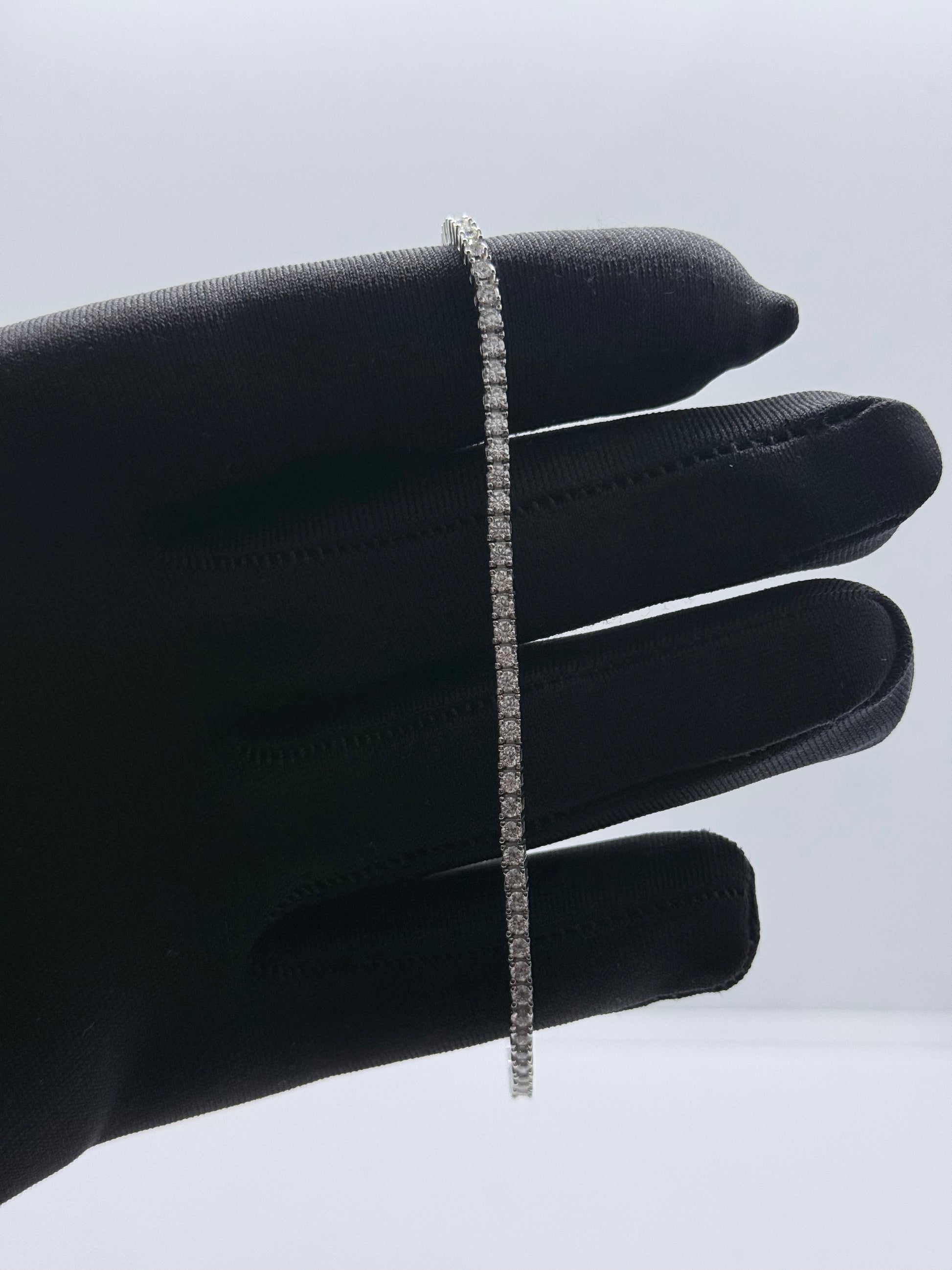 Bracciale tennis moissanite 2mm