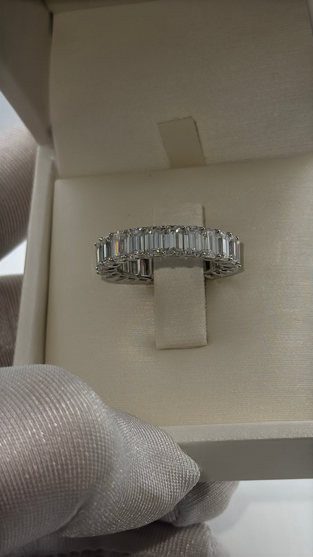 Eternity In Moissanite Baguette