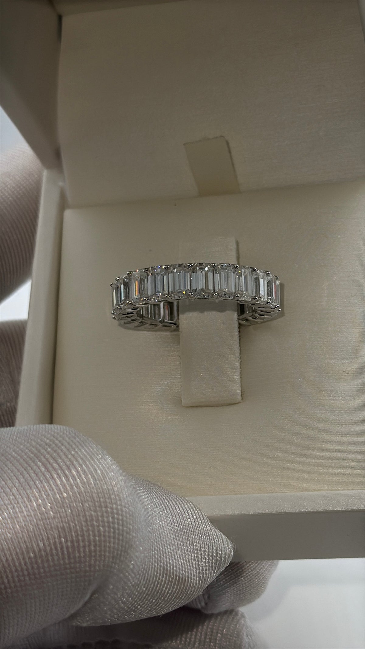 Eternity In Moissanite Baguette