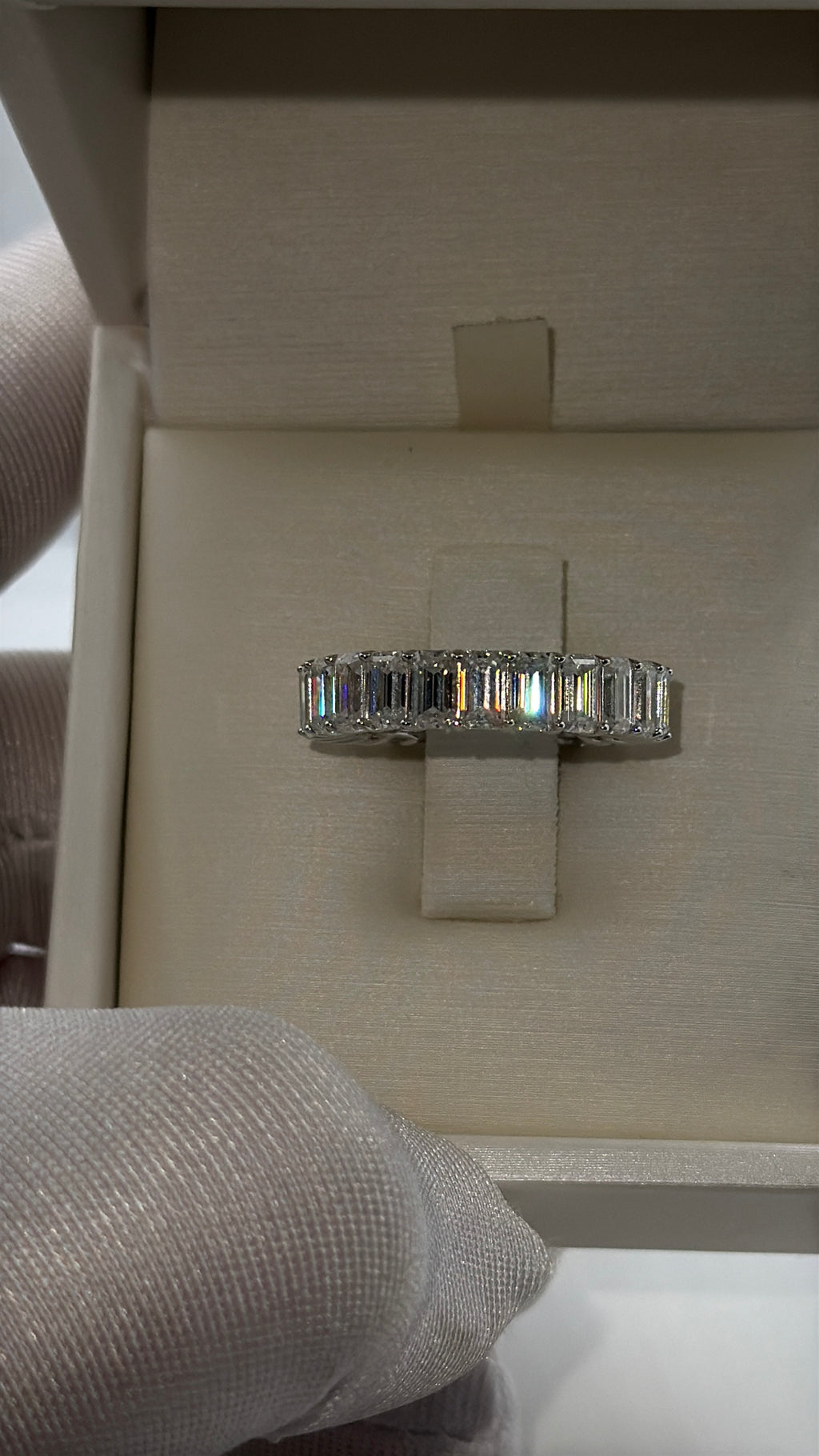 Eternity In Moissanite Baguette