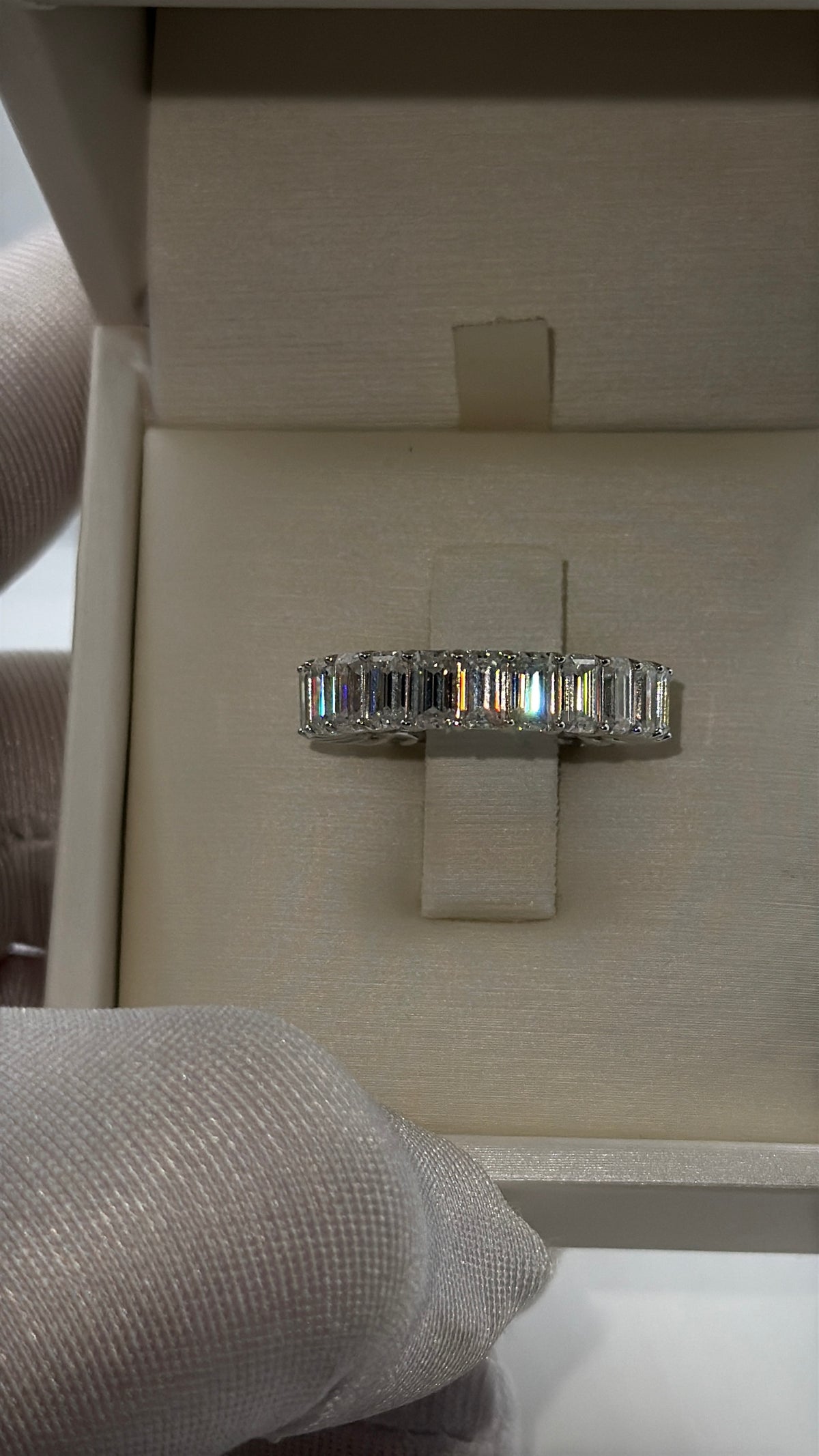 Eternity In Moissanite Baguette